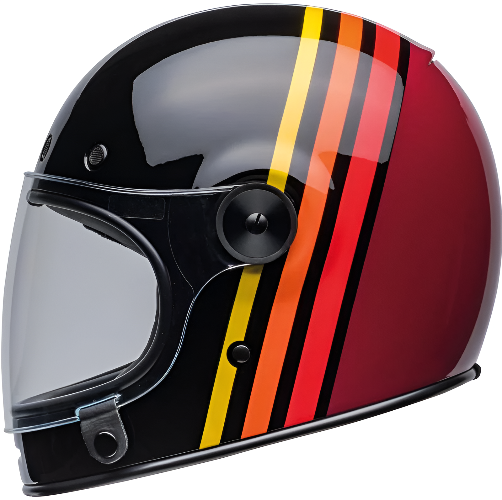 Bell Bullitt Reverb Parlak Siyah Kırmızı