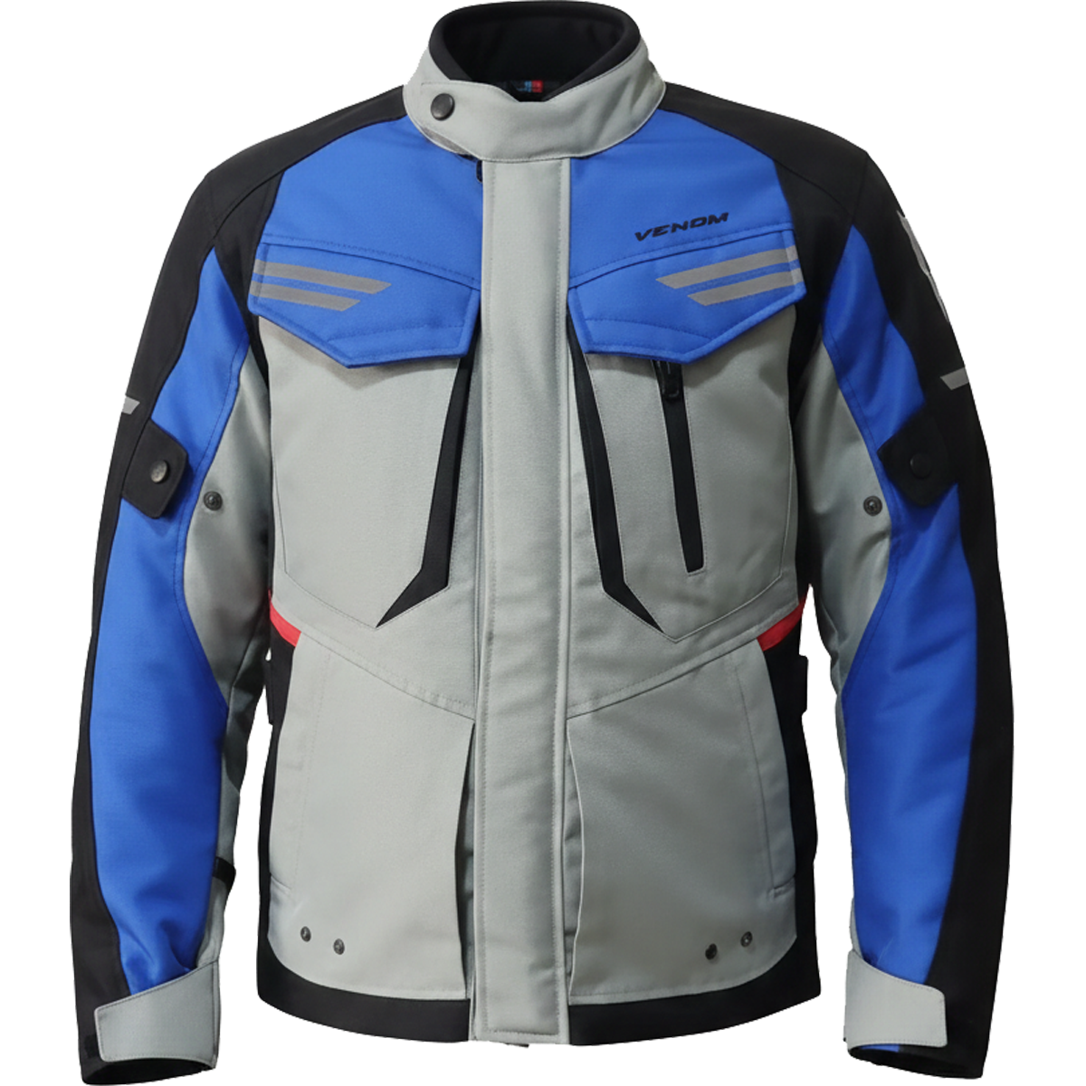 VENOM Kopenhag - 4 Mevsim Motosiklet Montu - Mavi