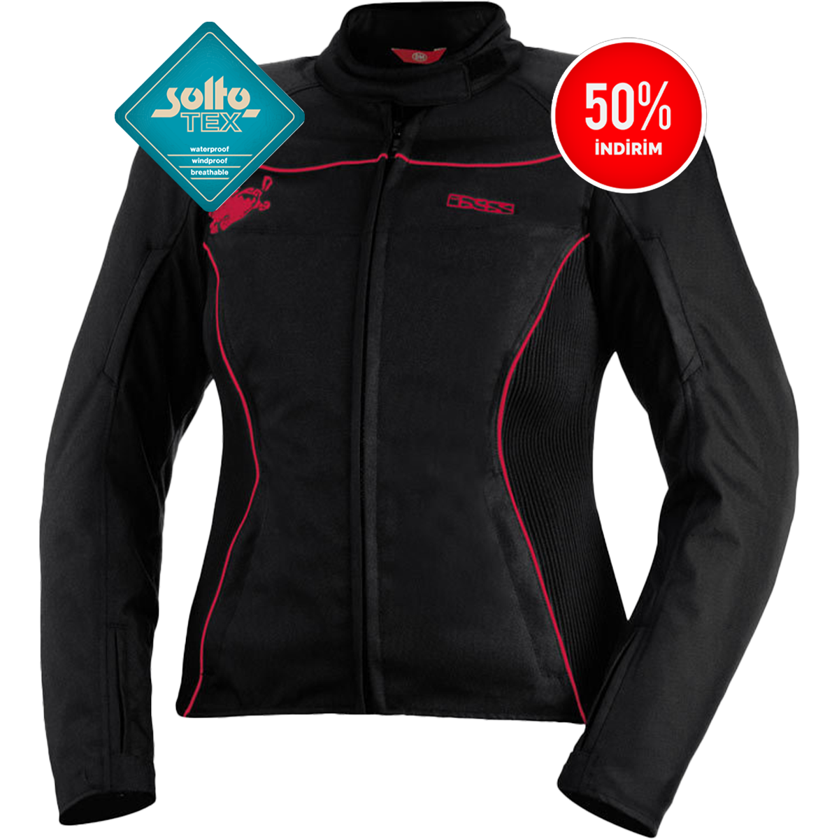 Ixs Eveline / Siyah Kırmızı