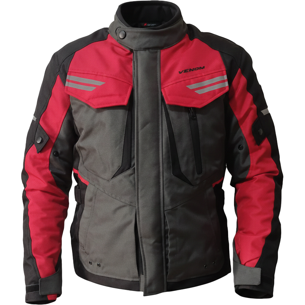 VENOM Kopenhag - 4 Mevsim Motosiklet Montu - Kırmızı