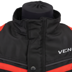 VENOM Touring Pro - 4 Mevsim Motosiklet Montu - Siyah/Kırmızı
