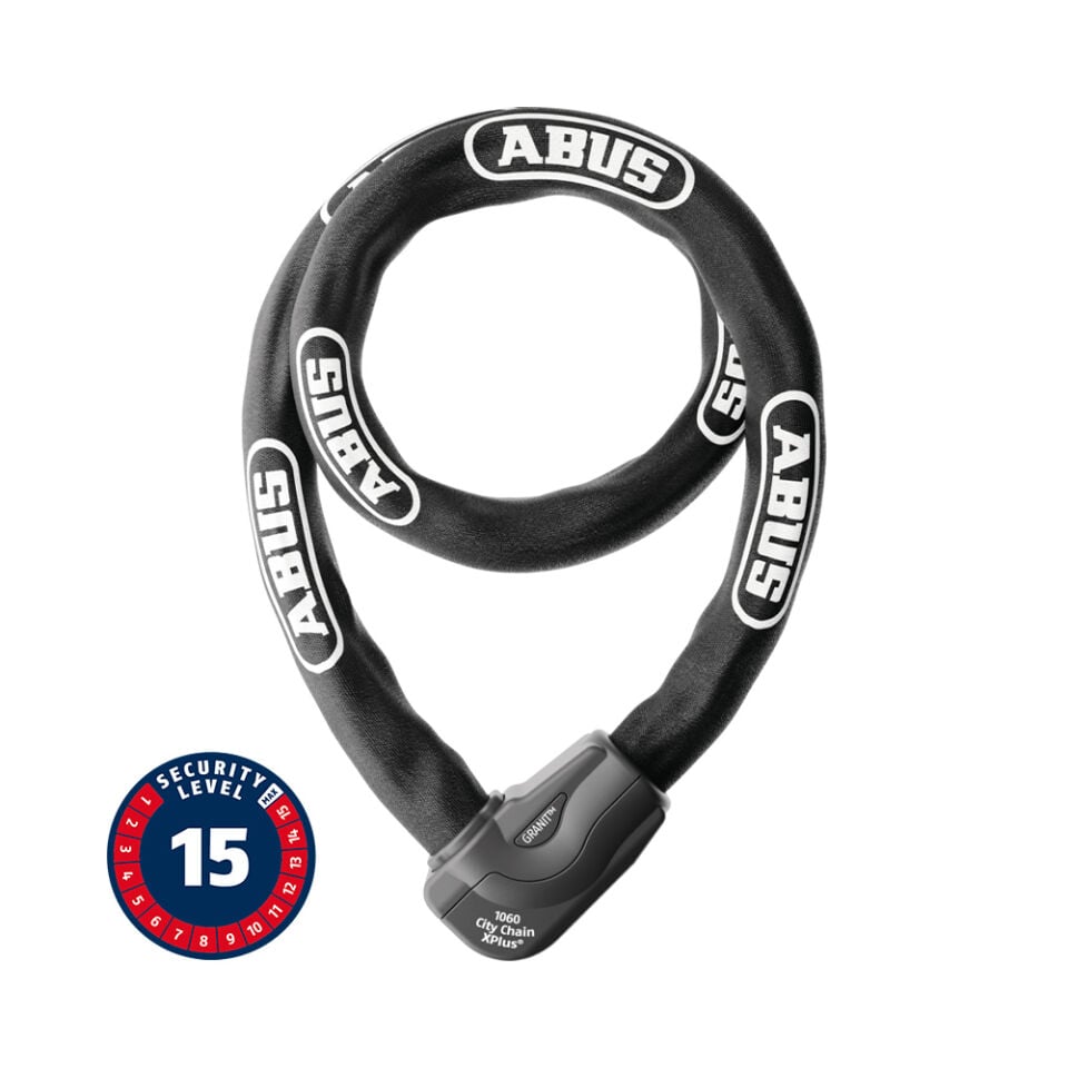 ABUS GRANIT CityChain XPlus™ 1060/140 Black – Premium Motosiklet Zincir Kilidi