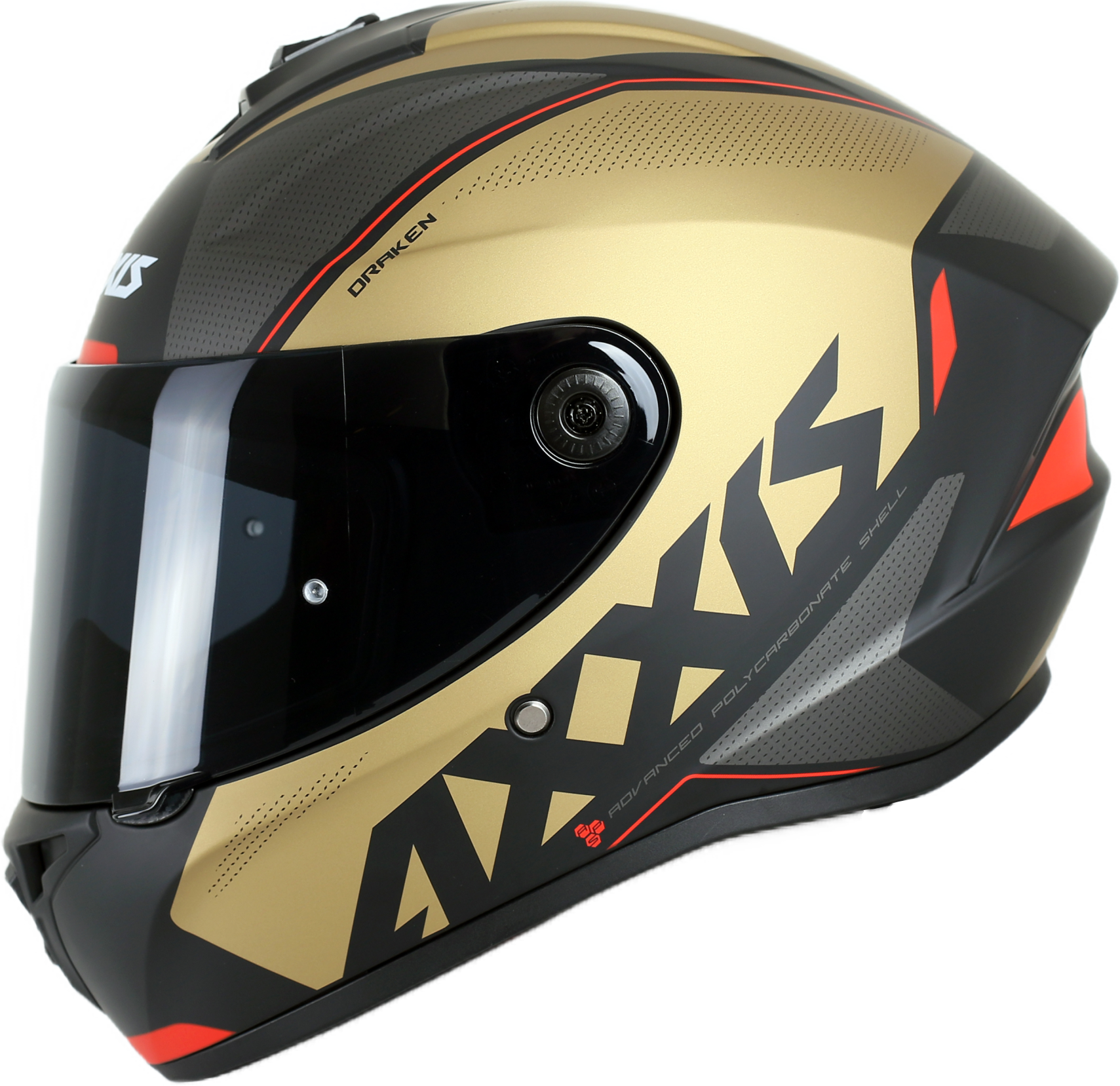 Axxis Draken S Gear Mat Kırmızı Gri Açık Kahverengi