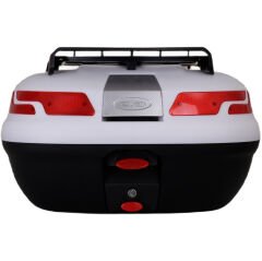 MAXEM SL 45 FULL BEYAZ MOTOSİKLET ARKA ÇANTA TOPCASE