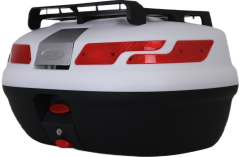 MAXEM SL 45 FULL BEYAZ MOTOSİKLET ARKA ÇANTA TOPCASE