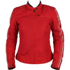 VENOM Jessy - Yazlık Kadın Motosiklet Ceketi - Kırmızı