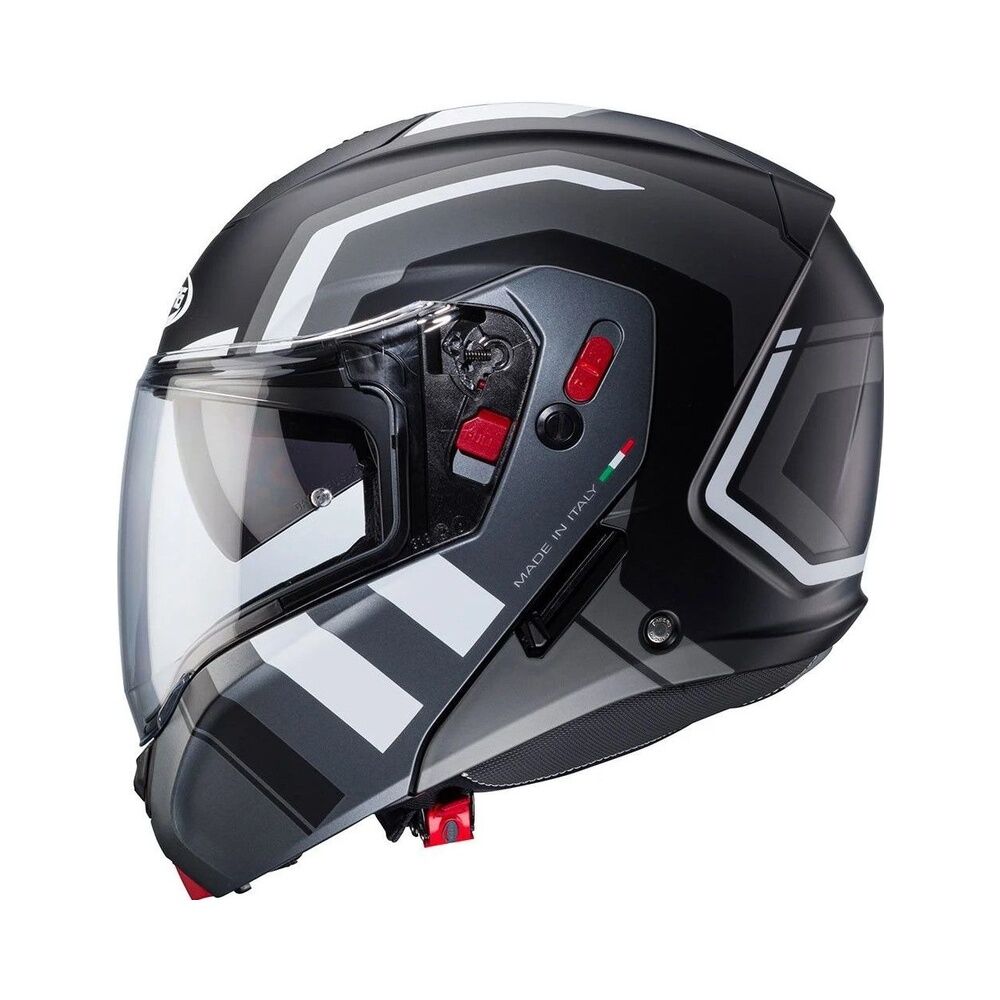 Caberg Horus X Road Mat Siyah Metalik Gri Beyaz