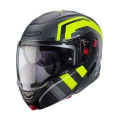 Caberg Horus X Road Mat Siyah Metalik Gri Fosfor Sarı