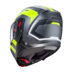 Caberg Horus X Road Mat Siyah Metalik Gri Fosfor Sarı