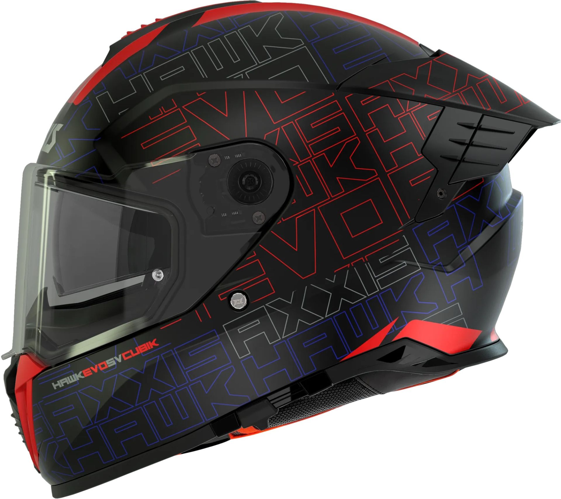 Axxis Hawk Evo Cubik Kırmızı