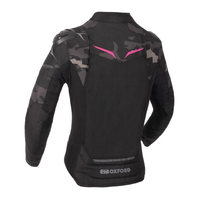 Oxford Omega 1.0 Air Kamuflaj Pembe - Yazlık Kadın Motosiklet Ceketi - TW253102