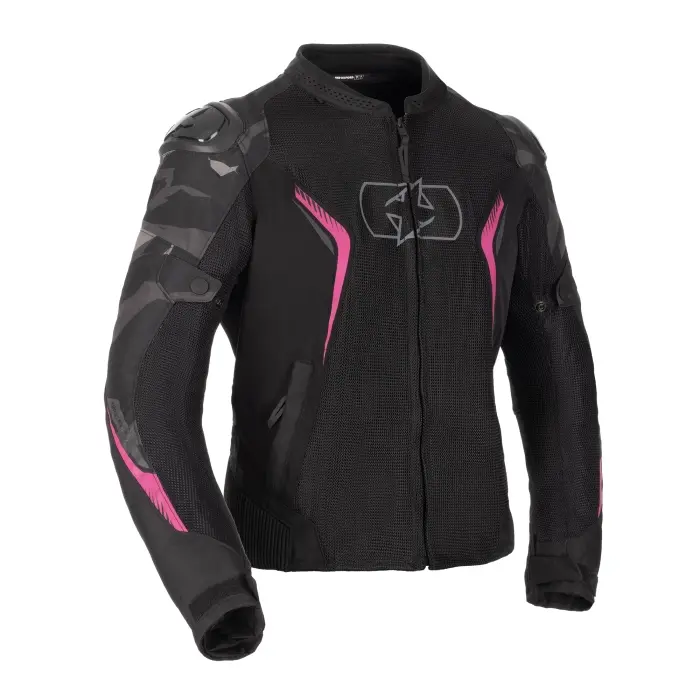 Oxford Omega 1.0 Air Kamuflaj Pembe - Yazlık Kadın Motosiklet Ceketi - TW253102