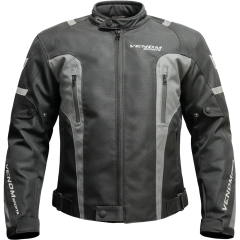 VENOM Air Racing - Motosiklet Ceketi - Gri/Siyah