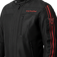 VENOM Compass - Yazlık Motosiklet Ceketi - Siyah