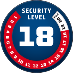 ABUS 8077 2.0 Granit Detecto XPLUS - Kırmızı Disk Kilidi