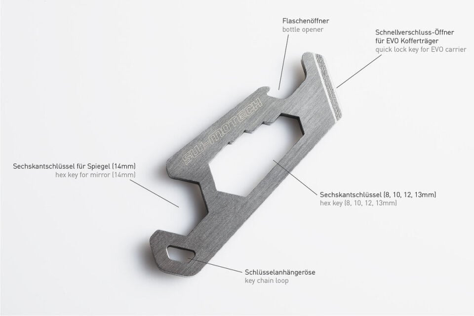 SW-MOTECH Multitool Anahtarlık Paslanmaz Çelik - WER.GIV.022.10000