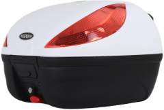 MAXEM SL35 BEYAZ SIRTLIKLI MOTOSİKLET ARKA ÇANTA TOPCASE