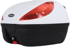 MAXEM SL35 BEYAZ SIRTLIKLI MOTOSİKLET ARKA ÇANTA TOPCASE