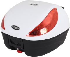 MAXEM SL35 BEYAZ SIRTLIKLI MOTOSİKLET ARKA ÇANTA TOPCASE