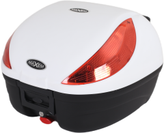 MAXEM SL35 BEYAZ SIRTLIKLI MOTOSİKLET ARKA ÇANTA TOPCASE