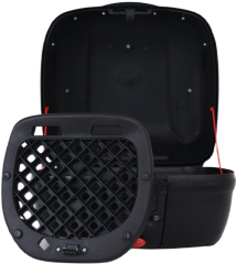 MAXEM SL40 FULL SİYAH MOTOSİKLET ARKA ÇANTA TOPCASE
