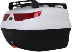 MAXEM SL40 FULL BEYAZ MOTOSİKLET ARKA ÇANTA TOPCASE