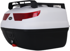 MAXEM SL40 FULL BEYAZ MOTOSİKLET ARKA ÇANTA TOPCASE