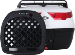 MAXEM SL40 FULL BEYAZ MOTOSİKLET ARKA ÇANTA TOPCASE