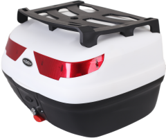 MAXEM SL40 FULL BEYAZ MOTOSİKLET ARKA ÇANTA TOPCASE