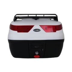 MAXEM SL40 FULL BEYAZ MOTOSİKLET ARKA ÇANTA TOPCASE