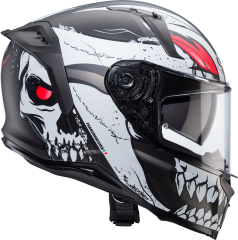 Caberg Avalon Punk Mat Gri Siyah Kırmızı