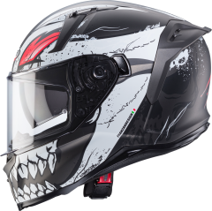 Caberg Avalon Punk Mat Gri Siyah Kırmızı