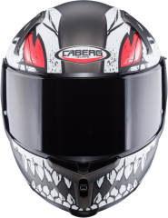 Caberg Avalon Punk Mat Gri Siyah Kırmızı