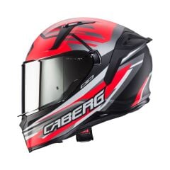 Caberg Avalon Kira Mat Siyah Gri Fosfor Kırmızı Beyaz