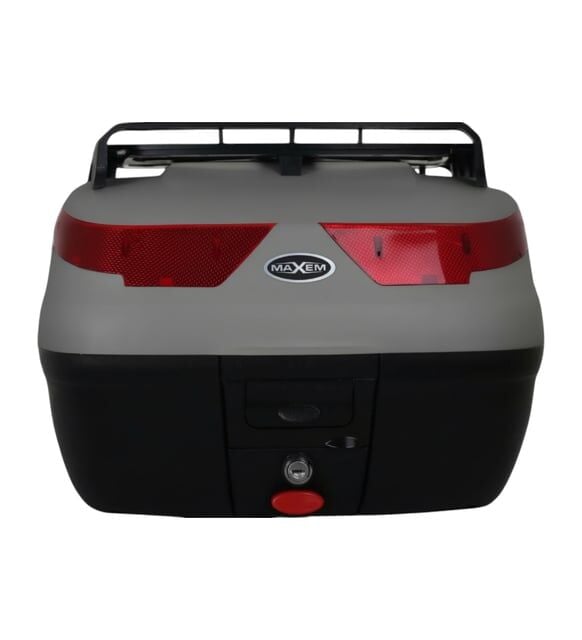 MAXEM SL40 FULL GRİ MOTOSİKLET ARKA ÇANTA TOPCASE