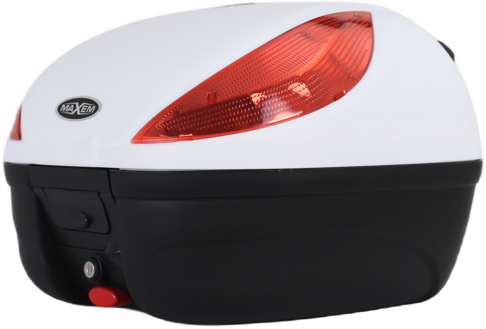 MAXEM SL35 BEYAZ MOTOSİKLET ARKA ÇANTA TOPCASE