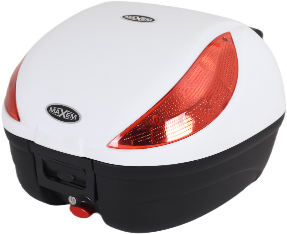 MAXEM SL35 BEYAZ MOTOSİKLET ARKA ÇANTA TOPCASE