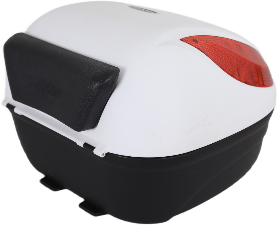 MAXEM SL35 BEYAZ MOTOSİKLET ARKA ÇANTA TOPCASE