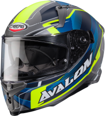 Caberg Avalon Optic Mat Gri Fosfor Sarı Mavi