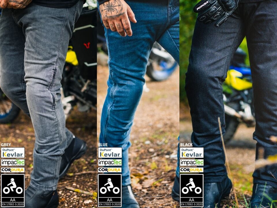 Venom Motosiklet Pantolonu Nova Cordura Denim - Füme