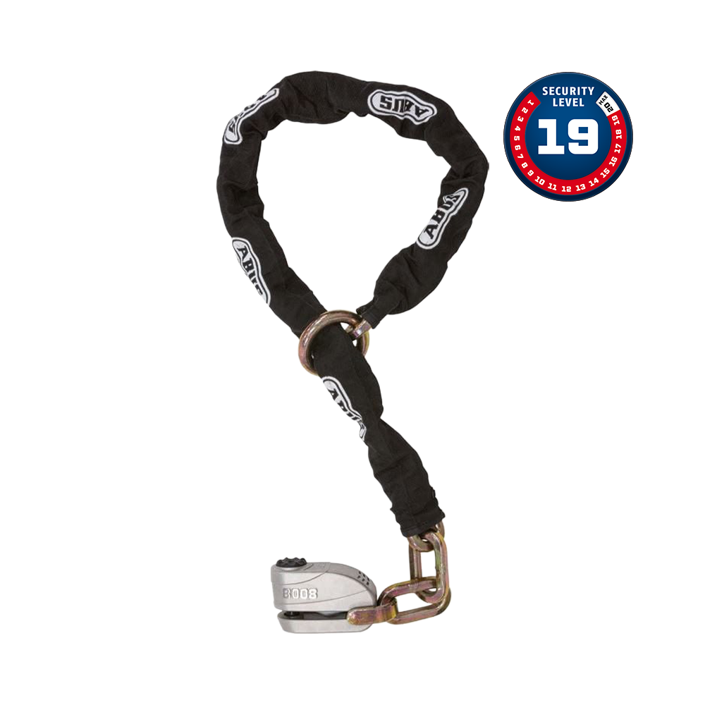 ABUS 8008/12KS120 - Alarmlı Disk Kilidi ve Zincir