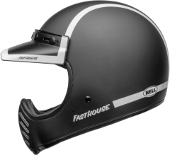 Moto-3 Fasthouse Old Road Siyah Beyaz