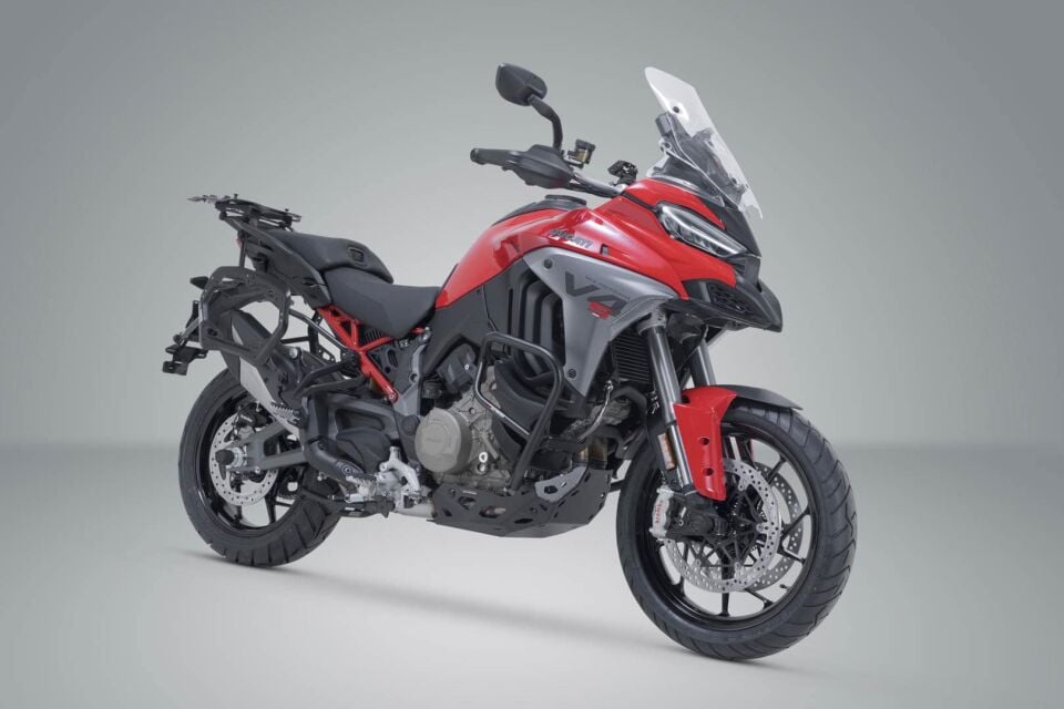 SW-MOTECH Ducati Multistrada V4 PRO Yan Çanta Taşıyıcı Siyah - KFT.22.822.30002/B