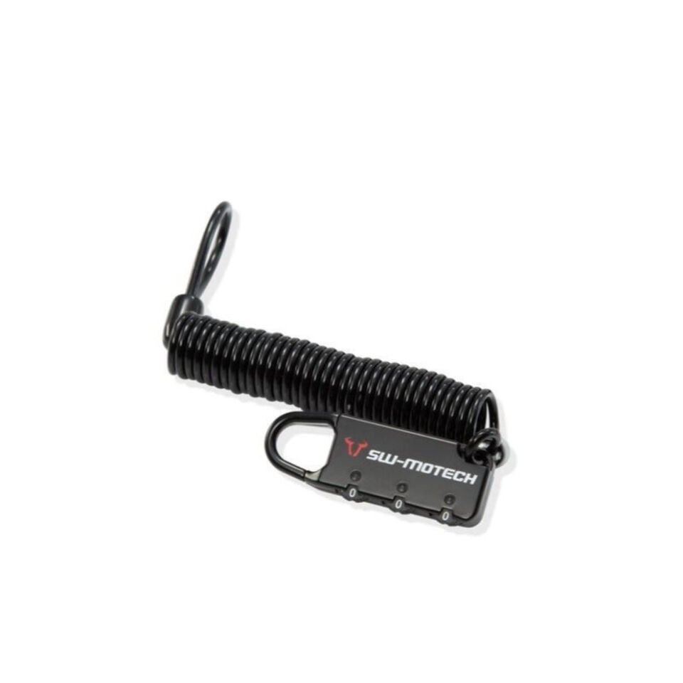 SW-MOTECH Kuyruk ve Depo Çantaları İçin 180 Cm Şifreli Kablo Kilidi - BC.LOC.00.002.10100/B