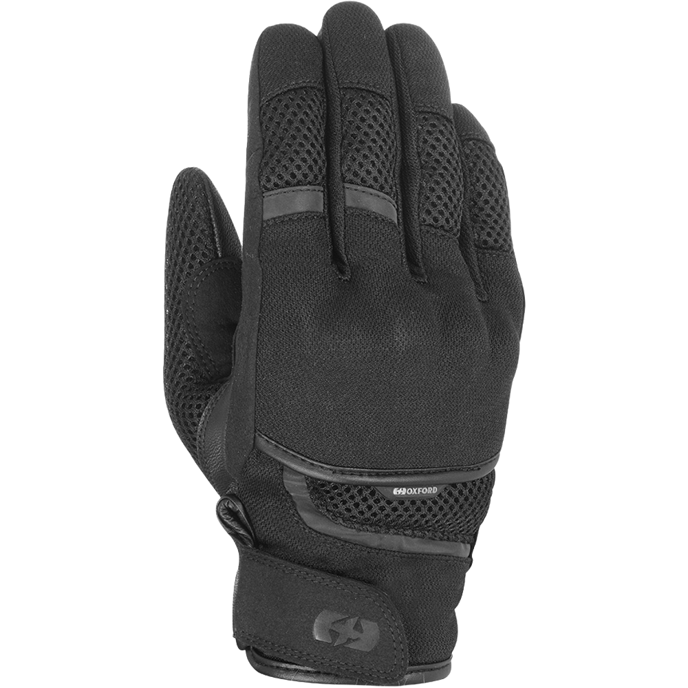 Oxford Brisbane Erkek Yazlık Motosiklet Eldiveni - Full Siyah - GM181101