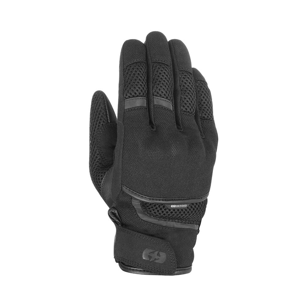 Oxford Brisbane Erkek Yazlık Motosiklet Eldiveni - Full Siyah - GM181101