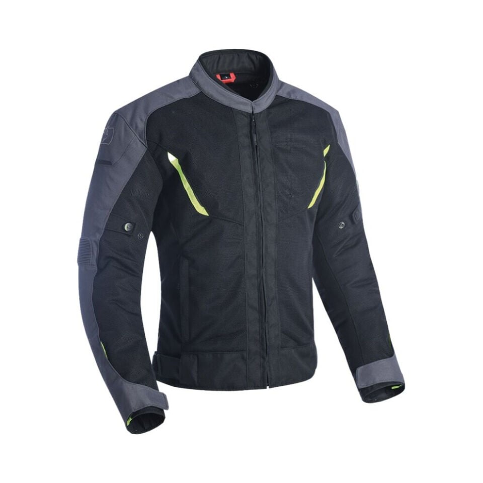 Oxford Delta Air 1.0 Erkek Ceketi - Gri, Fosfor Yeşil - TM193202