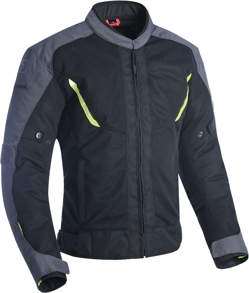 Oxford Delta Air 1.0 Erkek Ceketi - Gri, Fosfor Yeşil - TM193202