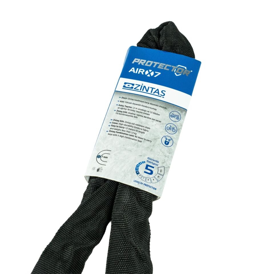 Zintaş AIRX 7 Şifreli Motosiklet Kilidi 120 cm