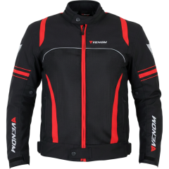 VENOM Spin - Motosiklet Ceketi - Kırmızı/Siyah